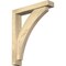 Ekena Millwork Thorton Block Rough Sawn Bracket w/ Offset Brace, Douglas Fir, 4"W x 20"D x 24"H BKT0402X20X24THR05RDF - alternate 1
